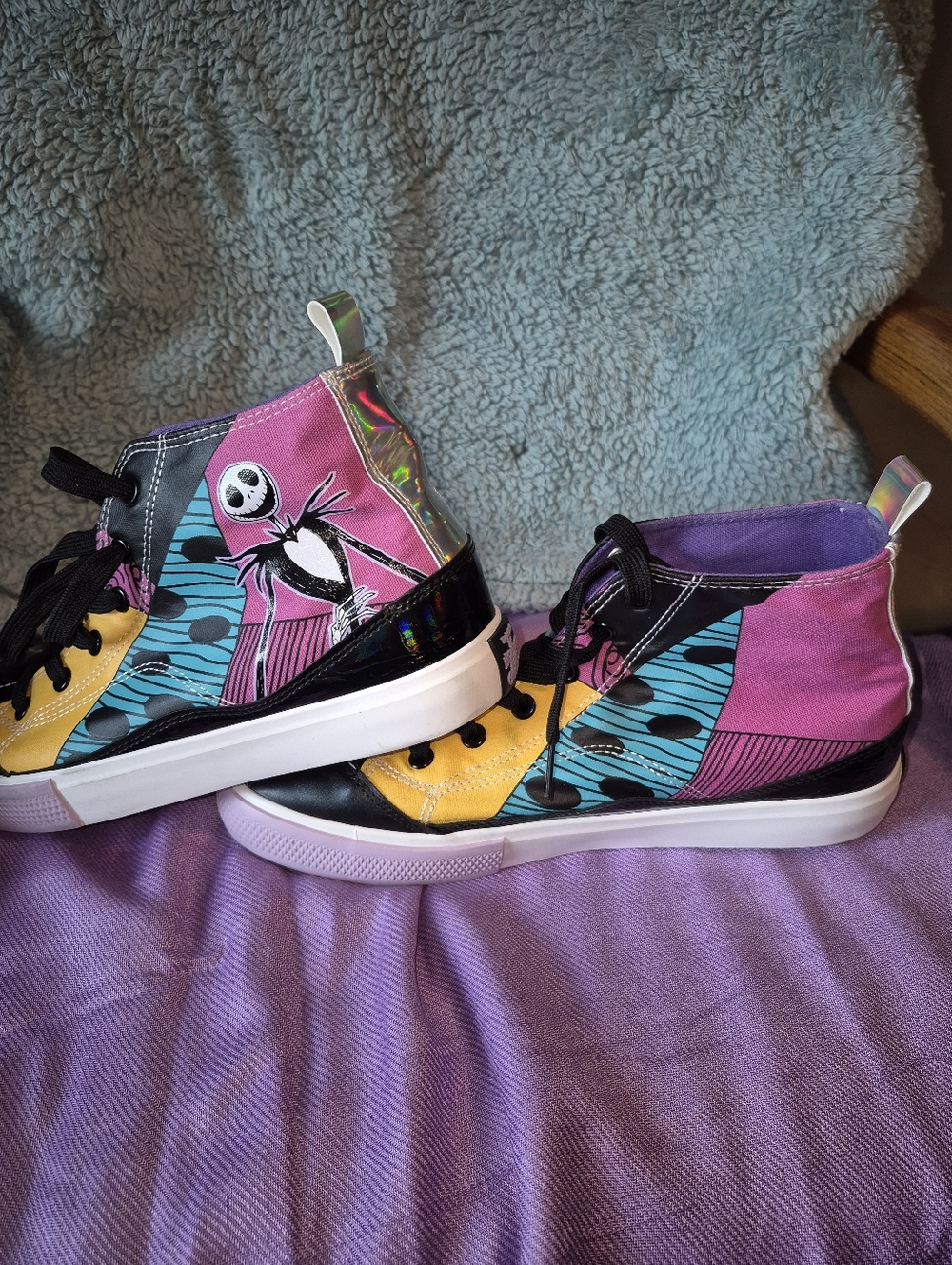 Womens Hi-top Sneakers. TIM BURTON'S "THE NIGHTMARE BEFORE CHRISTMAS."